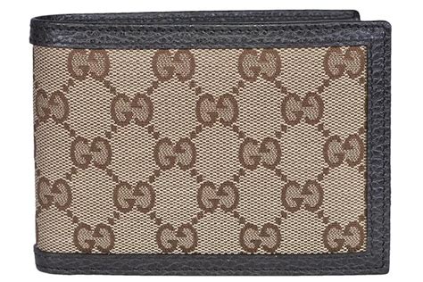 gucci bifold wallet gg monogram beige/ebony|gucci bifold wallet microguccissima black.